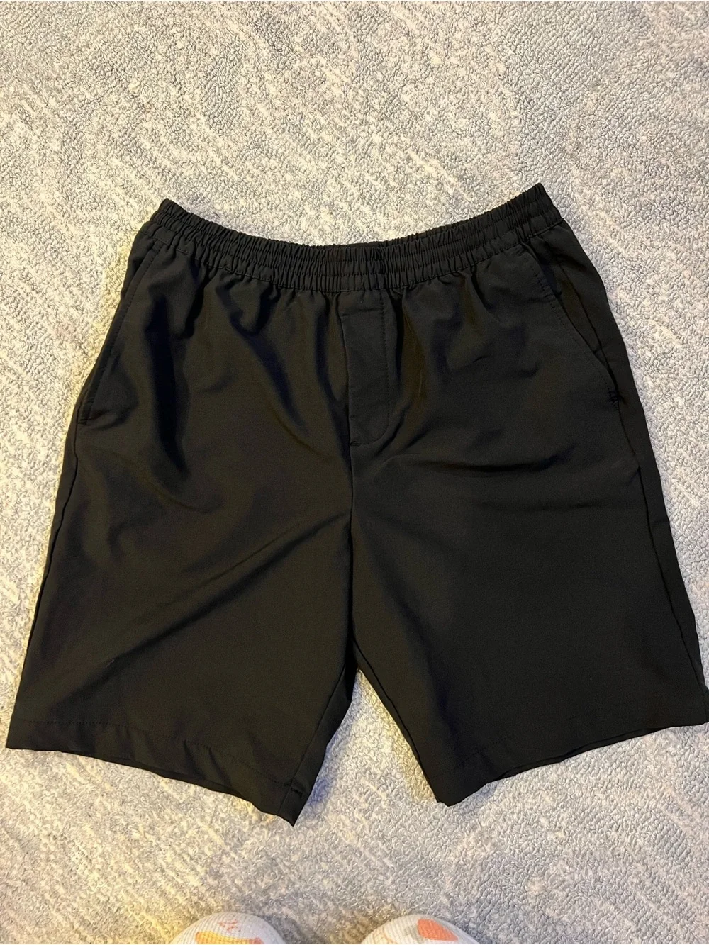 Banana Republic Men's Athletic Black Elastic-Waist Shorts